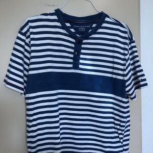Tommy Hilfiger Quarter Button blue stripes